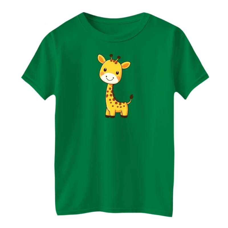 تی شرت آستین کوتاه بچگانه مدل زرافه کد01