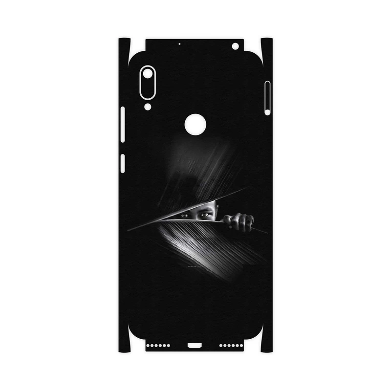 برچسب پوششی ماهوت مدل Black Portrait-FullSkin مناسب برای گوشی موبایل هوآوی Y6 Prime 2019