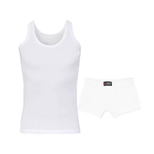 ست شورت و زیرپوش بدون آستین یقه گرد مردانه نیکو کد NIM-1954