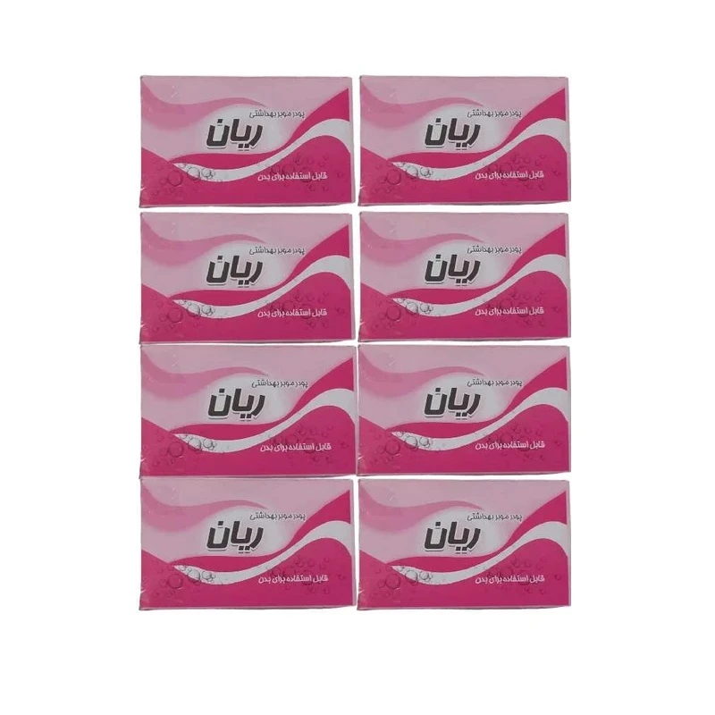 پودر موبر ریان مدل معطر وزن 50 گرم مجموعه 8 عددی