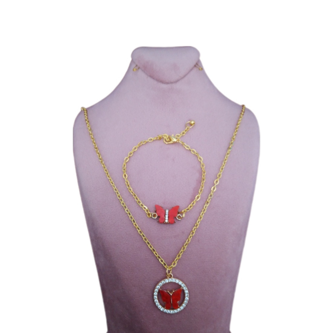 نیم ست دخترانه مدل پروانه