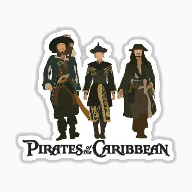 استیکر لپ تاپ و موبایل بووم طرح دزدان دریایی کارایب کد mr9