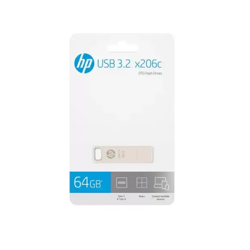 فلش مموری اچ‌ پی مدل  x206c ظرفیت 64 گیگابایت
