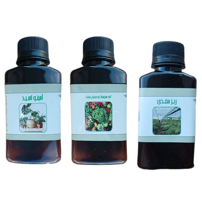 کود مایع امینو اسید و ریز مغذی و کود سبزیجات و صیفی جات مدل life drop حجم 110 میلی لیتر