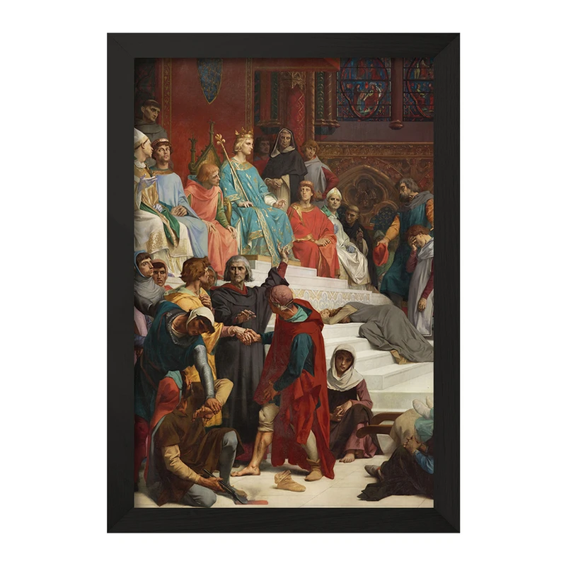 تابلو خندالو مدل نقاشی سنت لوئیس اجرای عدالت اثر الکساندر کابانل کد F12170