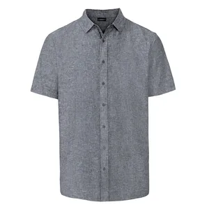 پیراهن آستین کوتاه مردانه لیورجی مدل لینن کد 9854121
