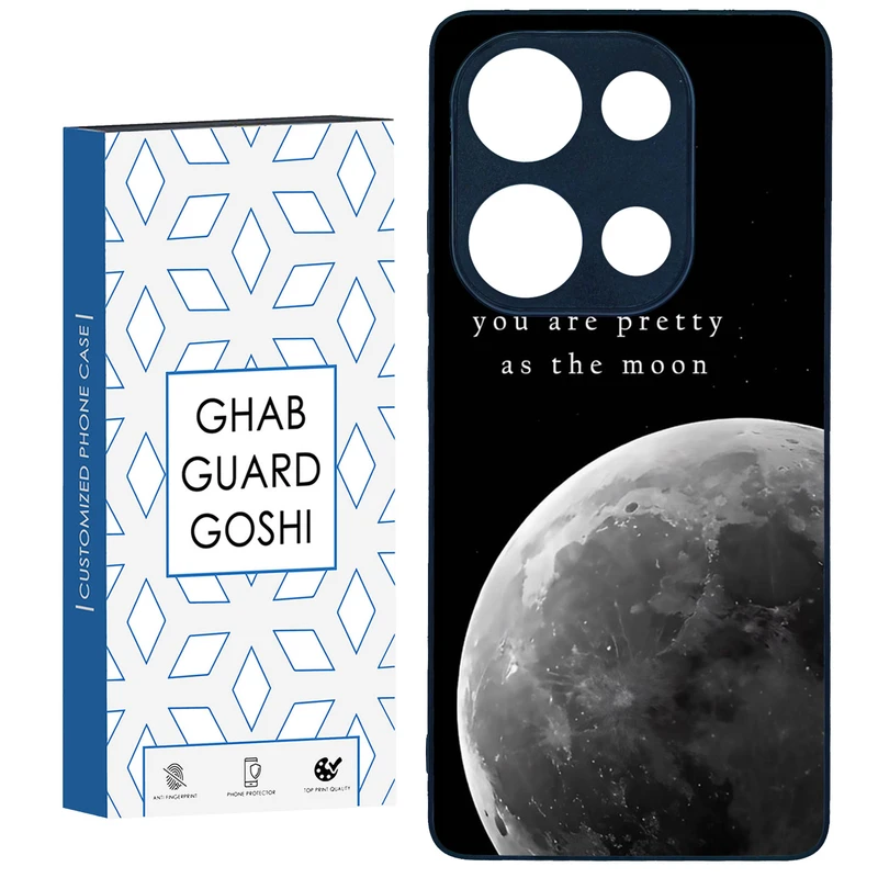 کاور قاب گارد گوشی طرح ماه کد TPU-079 مناسب برای گوشی موبایل شیائومی Redmi Note 13 Pro 4G / Poco M6 Pro 4G