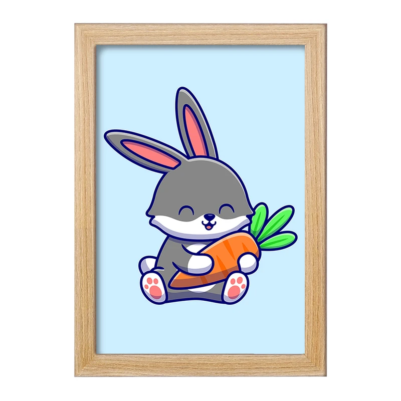 تابلو خندالو مدل حیوانات بامزه خرگوش کد 25405