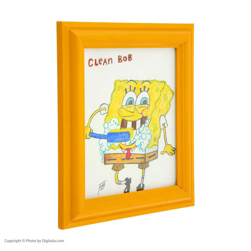 تابلو نقاشی مداد رنگی طرح باب اسفنجی کد 01112