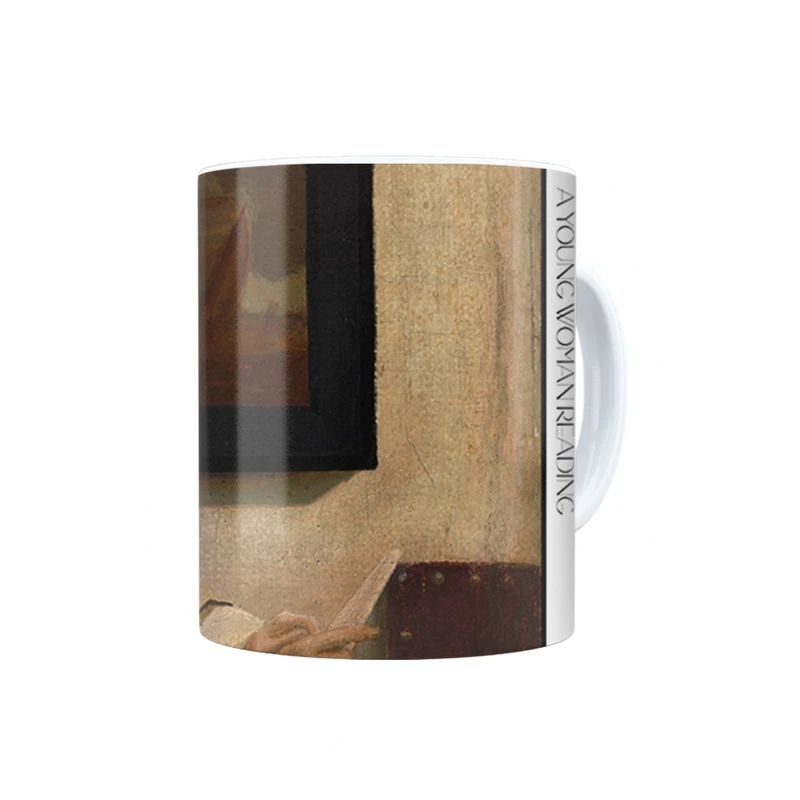 ماگ ترمه طراحان ایده مدل یک زن در حال خواندن از ورمر کد art0560