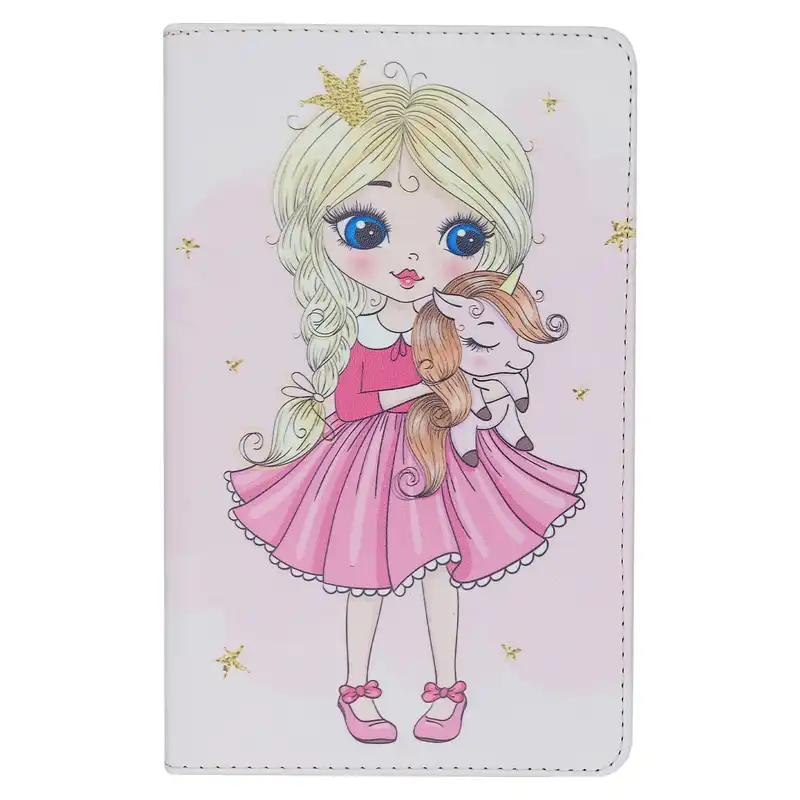 کیف کلاسوری طرح دختر فانتزی و یونی کورن کد TB247 مناسب برای تبلت سامسونگ Galaxy Tab A 8.0 2019 T290 / T295