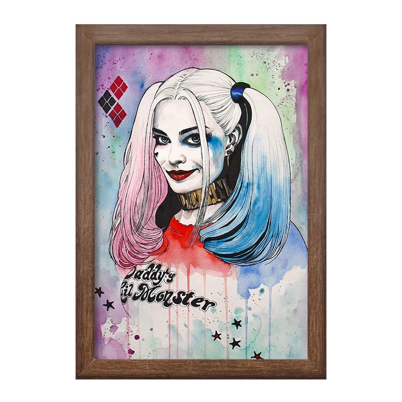 تابلو خندالو طرح هارلی کویین Harley Quinn  کد 3877
