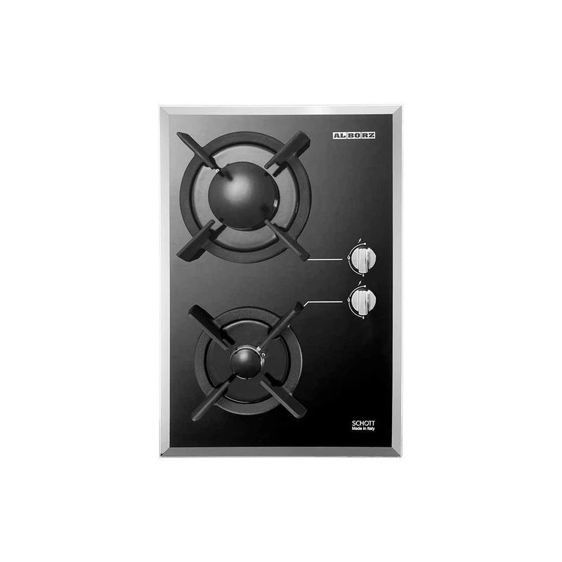 عکس شماره 5 : اجاق گاز صفحه ای دو شعله استیل البرز مدل g2302