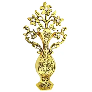 دکوری برنجی مدل گل دیوارکوب کد 026