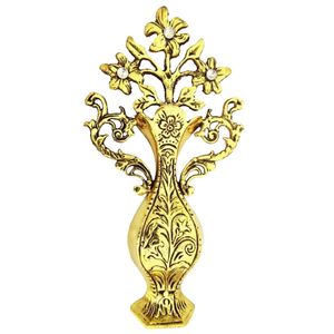 دکوری برنجی مدل گل دیوارکوب کد 026