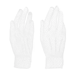 دستکش زنانه مدل توری رنگ سفید