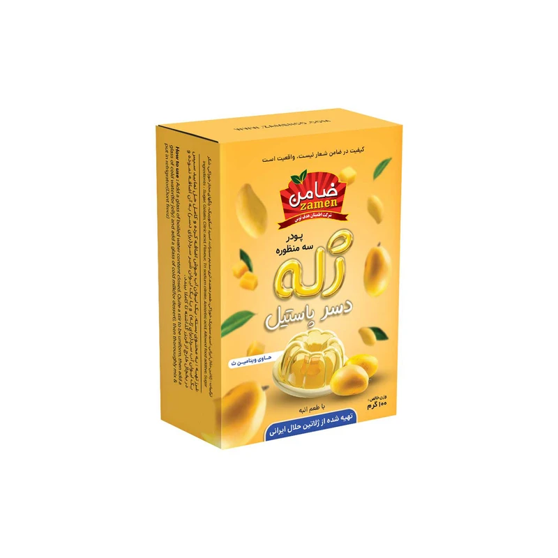 پودر ژله و دسر انبه ضامن - 100 گرم