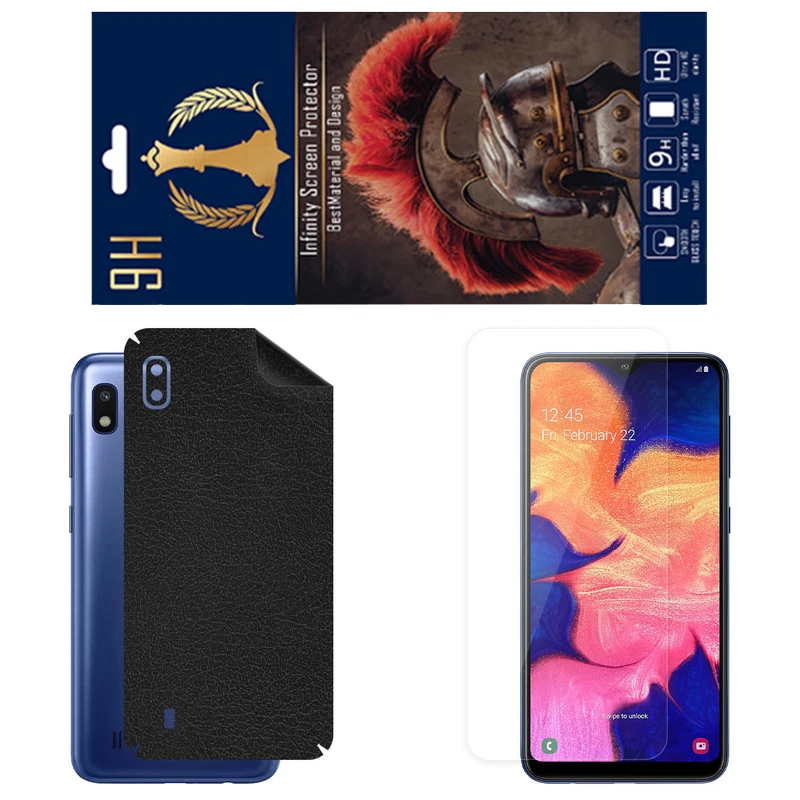 برچسب پوششی اینفینیتی مدل CH مناسب برای گوشی موبایل سامسونگ Galaxy M10 به همراه محافظ صفحه نمایش