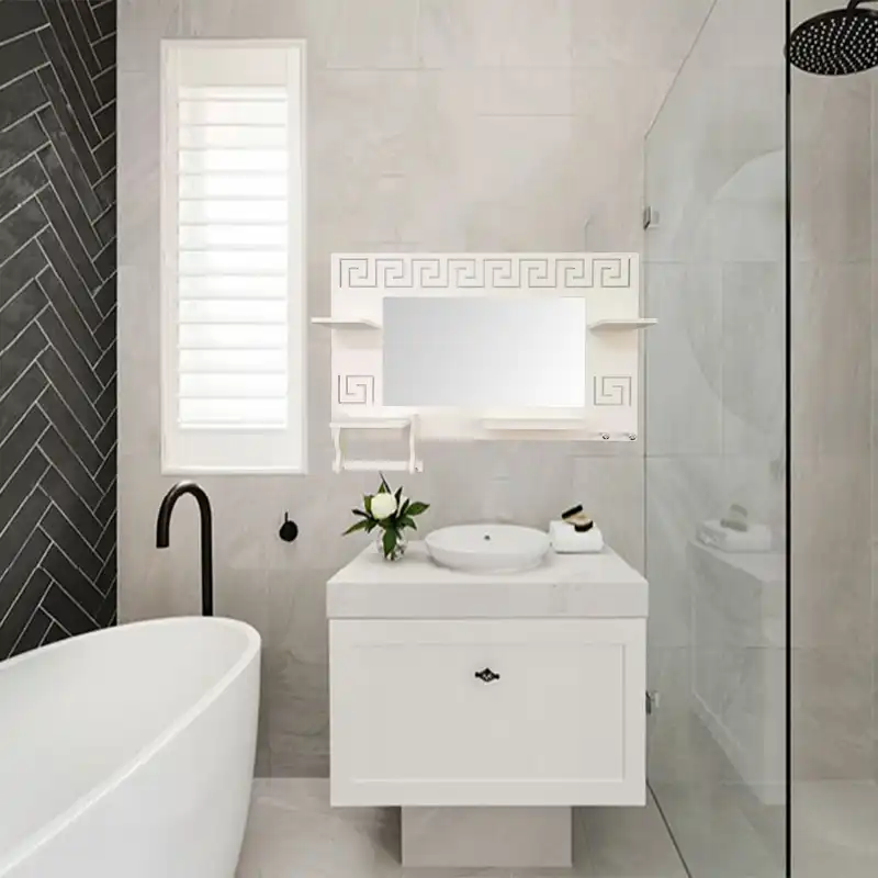 آینه سرویس بهداشتی طرح کلاسیک کد 9209