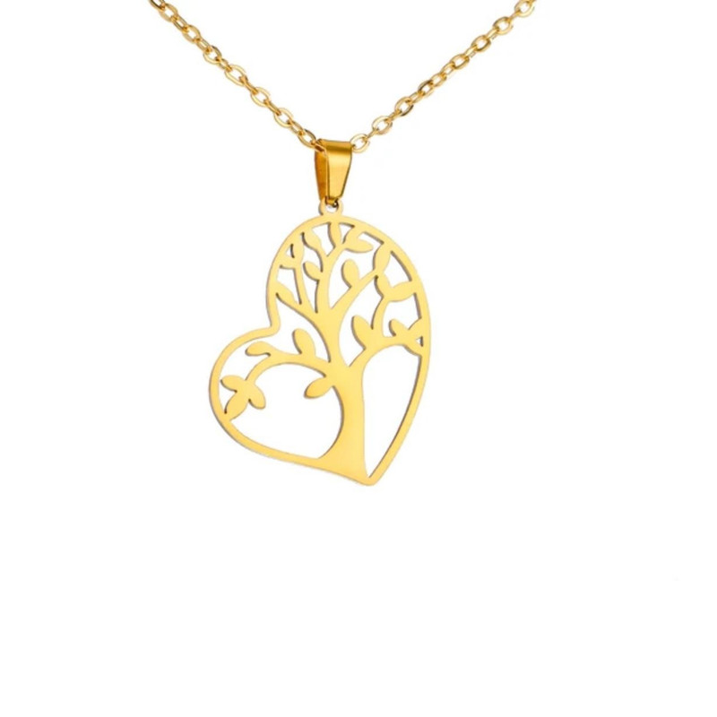 گردنبند طلا 18 عیار زنانه آرا مدل درخت زندگی