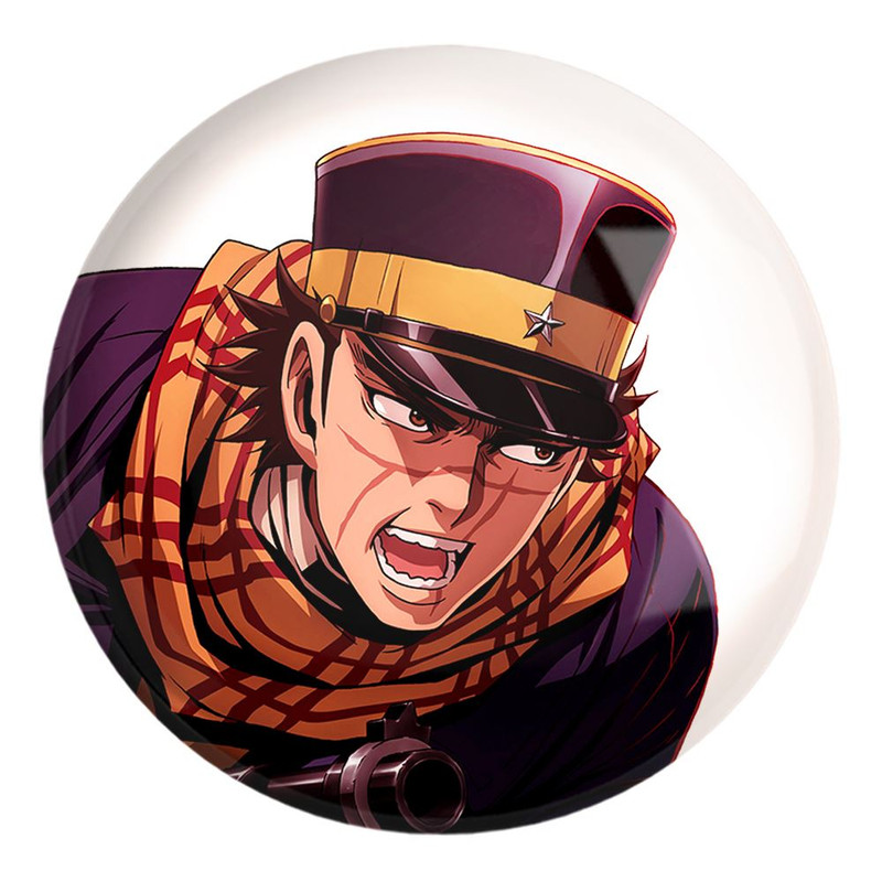 پیکسل خندالو طرح سایچی انیمه کامویی طلایی Golden Kamuy کد 23745 مدل بزرگ