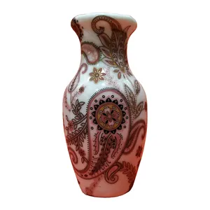 گلدان چینی طرح ترمه مدل 01