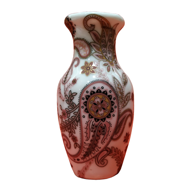 گلدان چینی طرح ترمه مدل 01