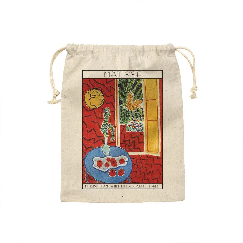 کیسه نان و سبزی ترمه طراحان ایده مدل داخلی قرمز، اشیاء بی جان روی میز آبی از ماتیس کد art0648 - M