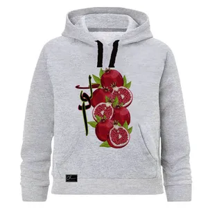 هودی دخترانه مدل یلدا کد J62 رنگ طوسی