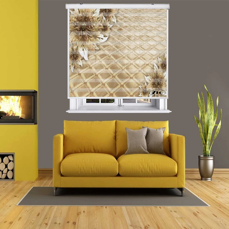 پرده زبرا زیو کد 3D1540 سایز 150X150 سانتی متر