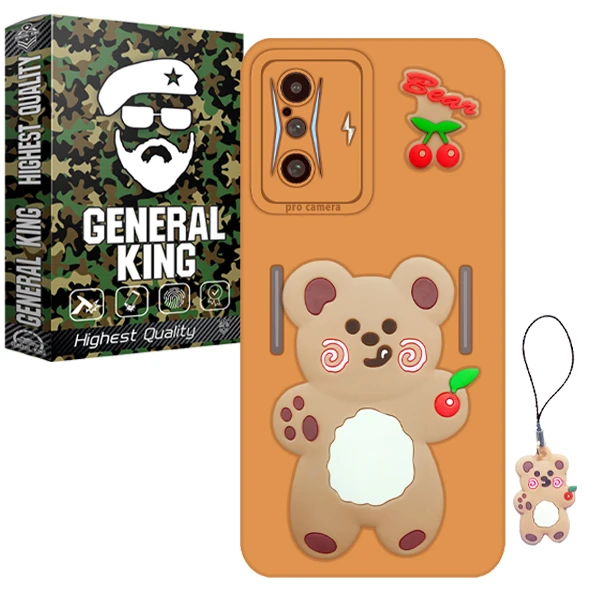 کاور ژنرال کینگ مدل GR-Gilasi21 مناسب برای گوشی موبایل شیائومی Poco F4 GT / Redmi K50 Gaming به همراه بند آویز