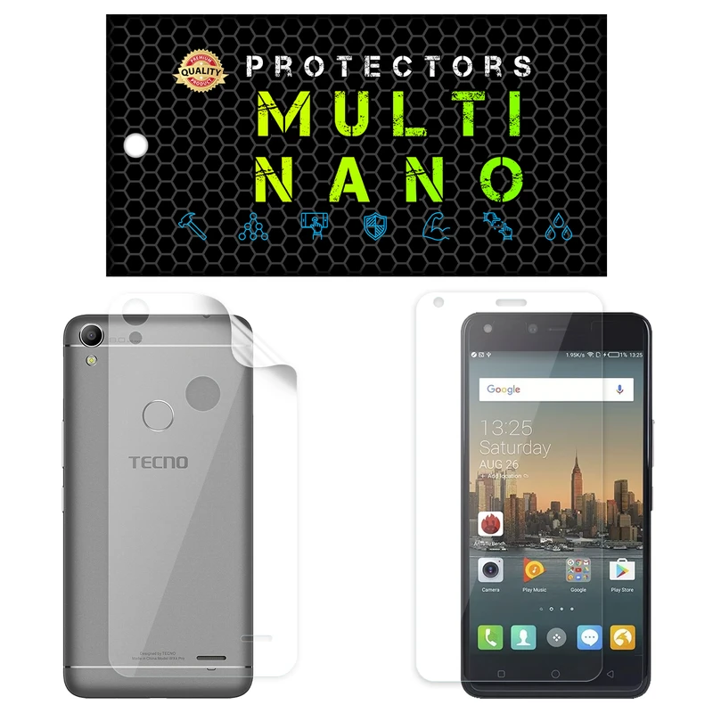 محافظ صفحه نمایش مولتی نانو مدل X-SFT مناسب برای گوشی موبایل تکنو WX4 Pro به همراه محافظ پشت