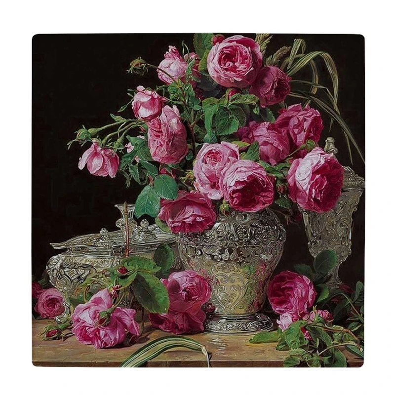  زیر لیوانی  طرح گلدان گل کد    5772256_4066