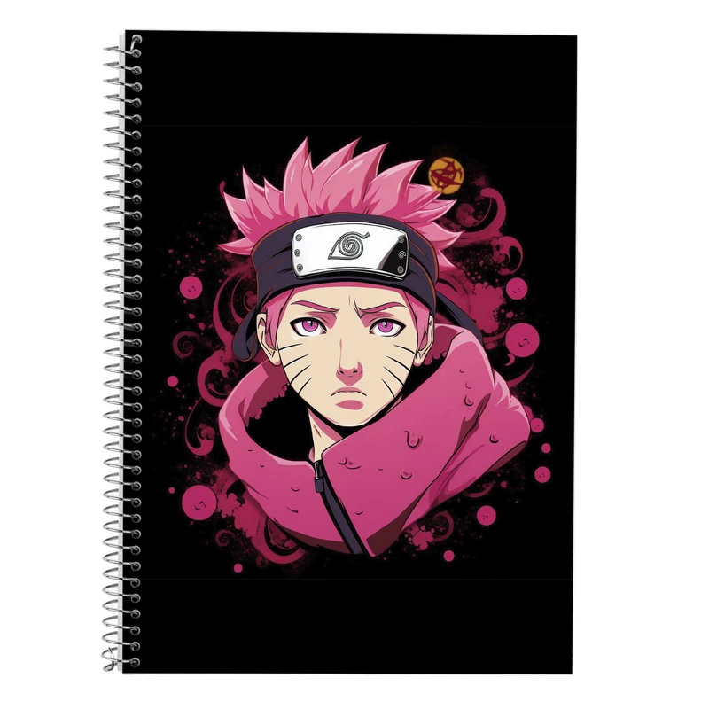 دفتر زبان 50 برگ مدوپد مدل دوخط طرح Naroto کد DF11165