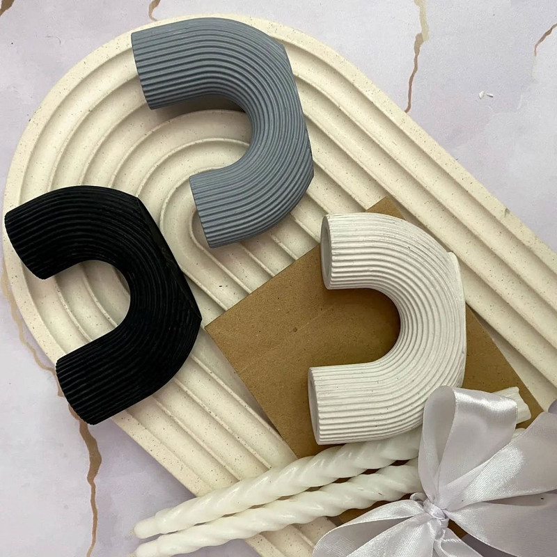 شمعدان سنگی مدل دو قلو هومسام