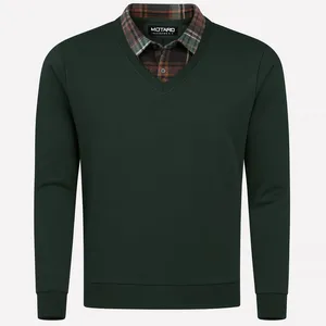 پلیور یقه برگردان مردانه مدل سلانیک