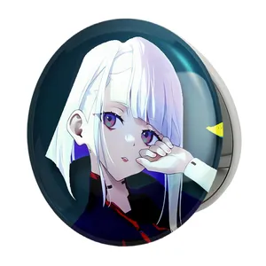 آینه جیبی خندالو طرح لوسی انیمه سایبر بانک Cyberpunk مدل تاشو کد 22457 