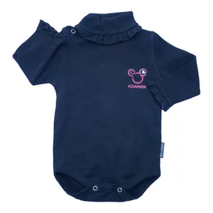  بادی آستین بلند نوزادی آدمک مدل 178700 رنگ سرمه ای