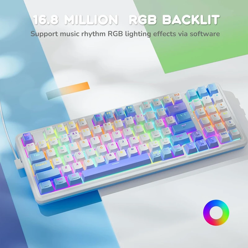 عکس شماره 5 : کیبورد ردراگون مدل k643 rgb pro veigar red switch