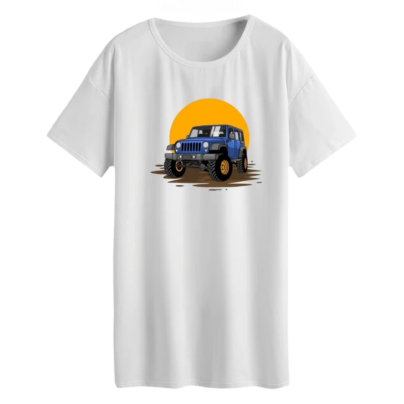 تی شرت لانگ آستین کوتاه زنانه مدل جبپ و غروب