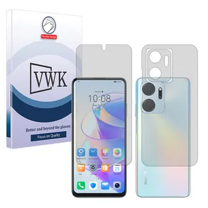 VWK Tough model matte screen protector suitable for Honor X7a mobile phone along with the back protector
