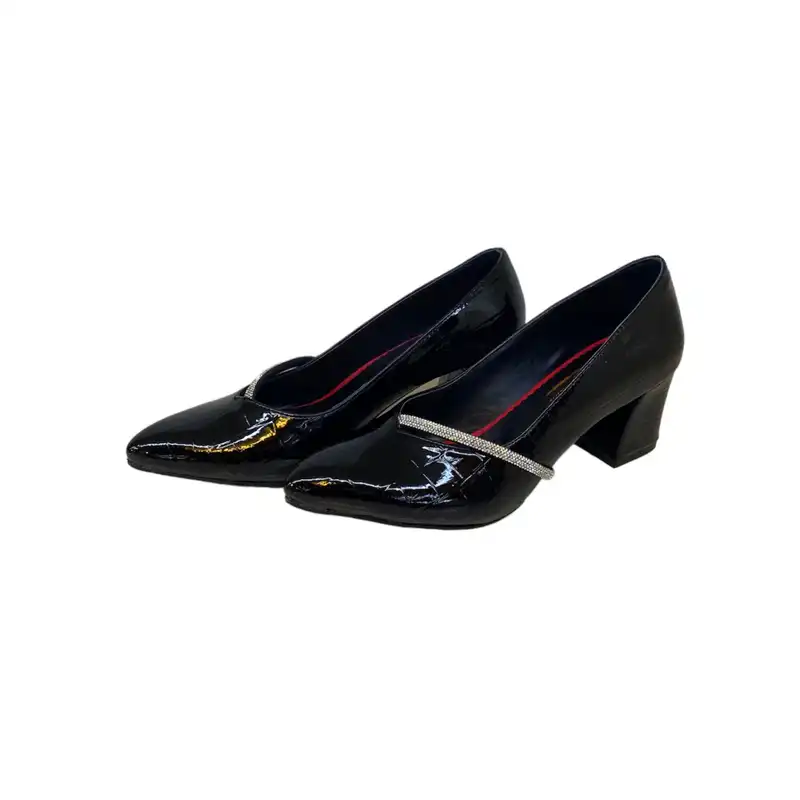 کفش زنانه مدل سولماز ورنی ماری رنگ مشکی