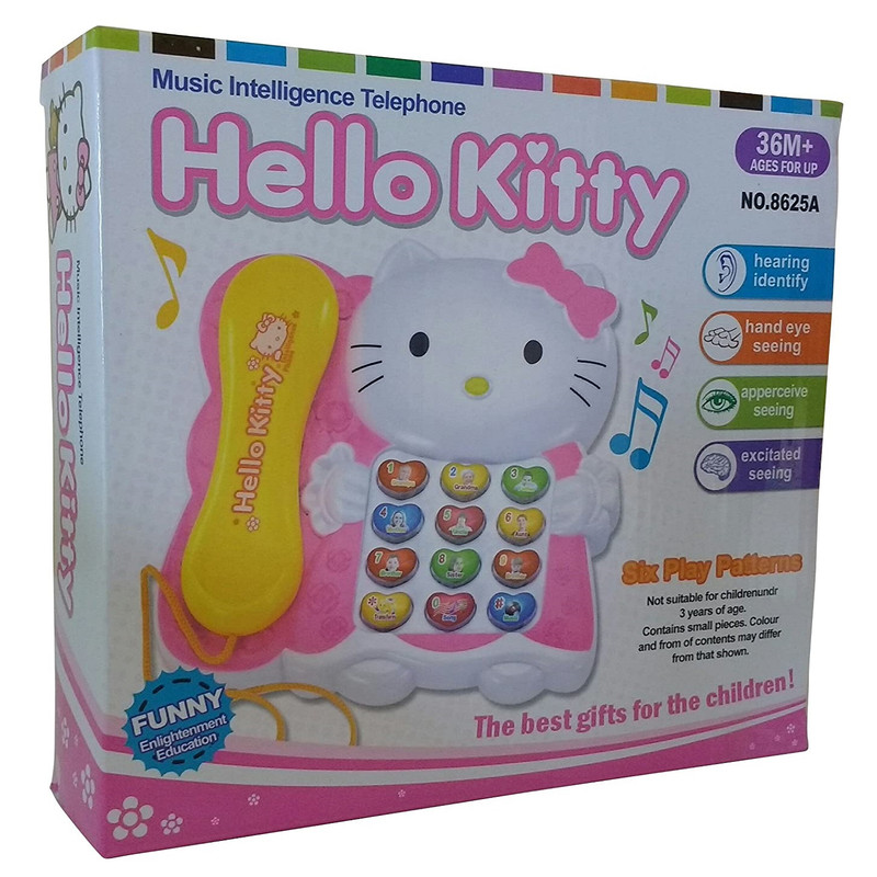 بازی آموزشی موزیکال مدل تلفن هلو کیتی 8625A