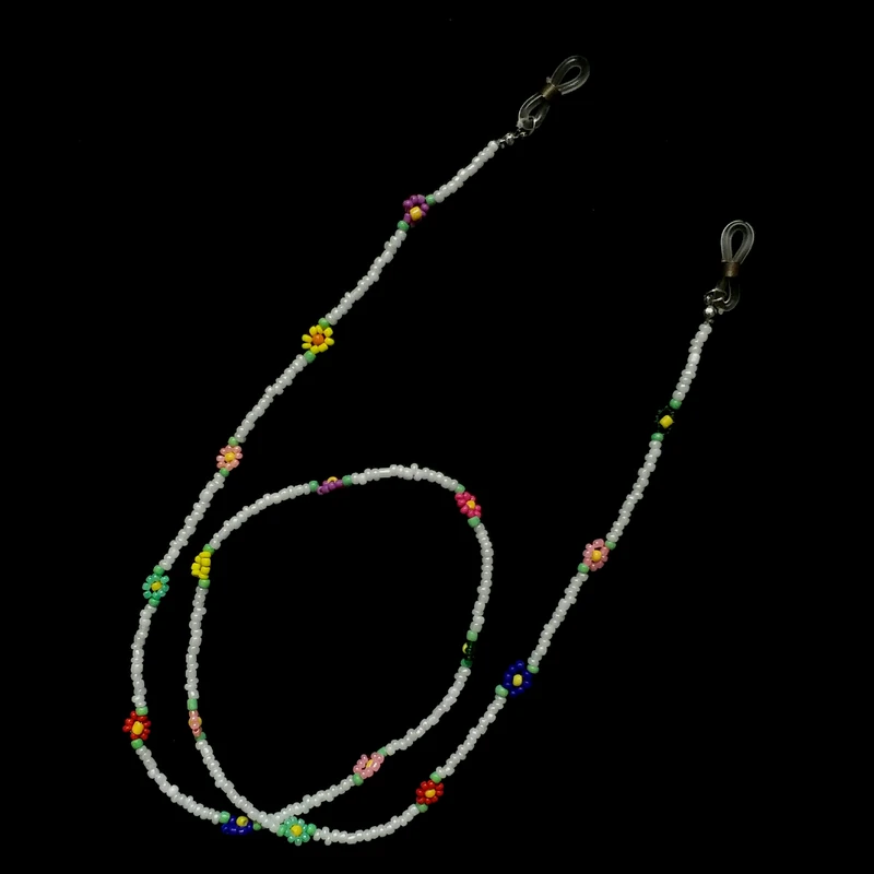 بند عینک زنانه مدل گل رنگارنگ کد BE150