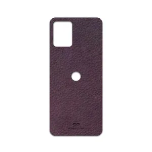 MAHOOT Purple-Leather Cover Sticker for Motorola Moto E13