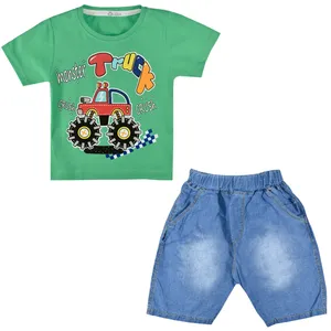 ست تیشرت و شلوارک نوزادی پسرانه نیروان کد 252 -5