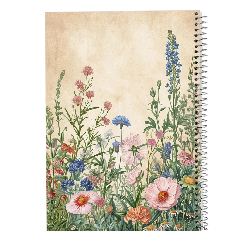 دفتر ژورنال نویسی 50 برگ مدوپد مدل نقطه ای طرح گل کد DF13764