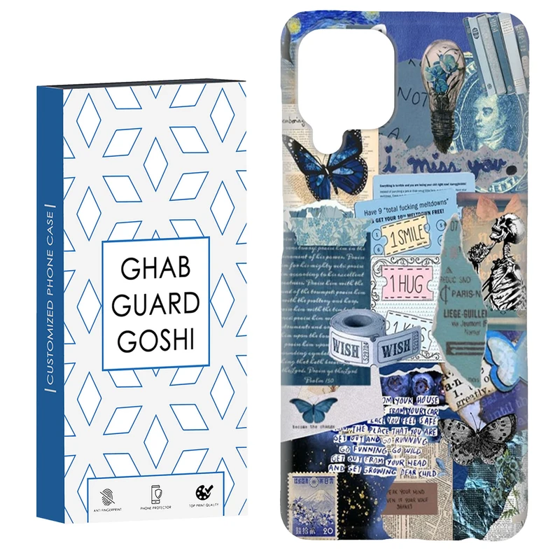 کاور قاب گارد گوشی طرح پروانه کد Dimo-545 مناسب برای گوشی موبایل سامسونگ Galaxy A12 / Galaxy M12