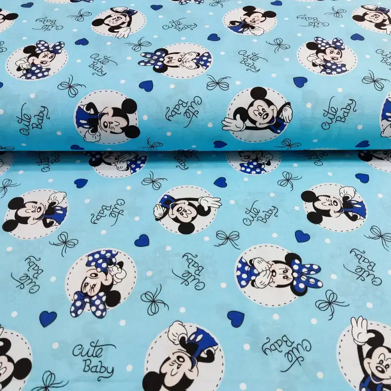 پارچه ملحفه طرح میکی موس کد 1419