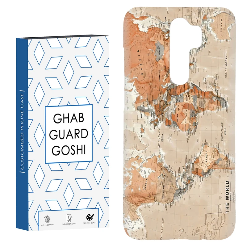 کاور قاب گارد گوشی طرح نقشه کد Dimo-081 مناسب برای گوشی موبایل شیائومی Redmi 9 / Redmi 9 Prime